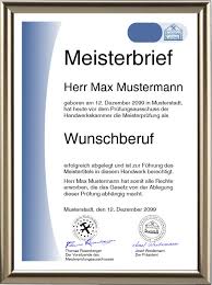 meisterbrief kaufen mit eintragung
